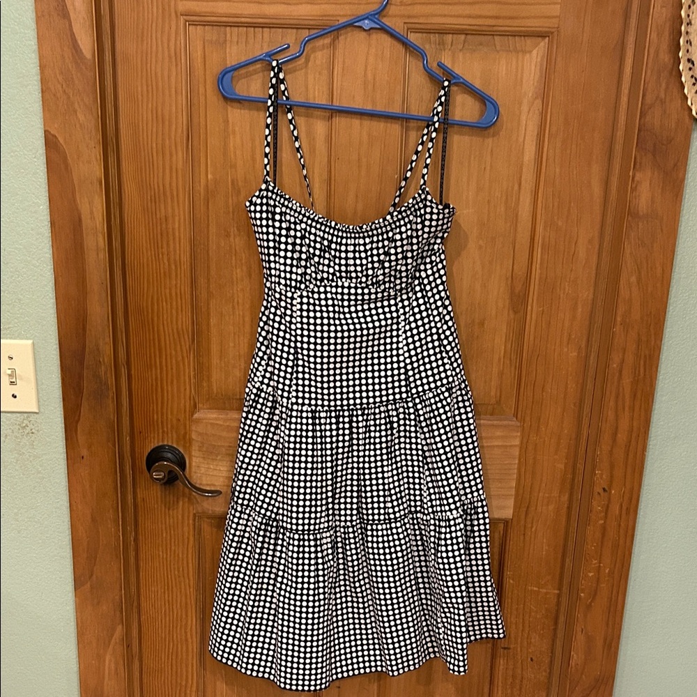 Nanette Lepore Black and White Gingham Sundress
